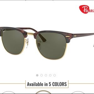 RAY BAN CLUBMASTER SUNGLASSES